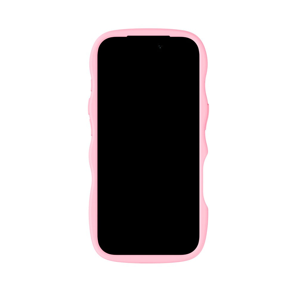 Holdit iPhone 17 Pro Max Wavy Case - Pink / Transparent
