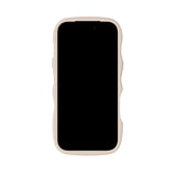 Holdit iPhone 17 Pro Max Wavy Case - Light Beige / Transparent