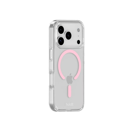 Holdit iPhone 17 Pro MagSafe Case - Transparent / Pink