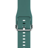 Apple Watch (38/40/SE/41/42mm) Holdit Silicone Watch Strap with Metal Buckle - Moss Green