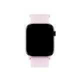 Apple Watch (42/44/SE/45/46/49mm) Holdit Nylon Watch Strap with Velcro Closure - Pink