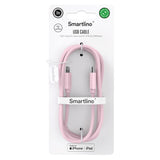 Smartline (3A/27W) USB-C to Lightning Braidy Cable 2m - Pink