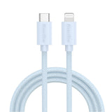 Smartline (3A/27W) USB-C to Lightning Braidy Cable 2m - Light Blue