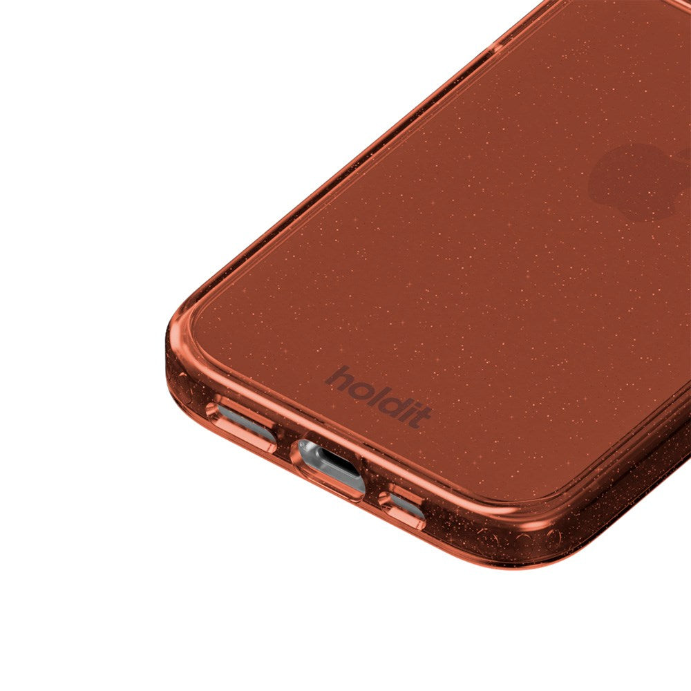 Holdit iPhone 16e / 15 / 14 / 13 Glitter Case - Amber