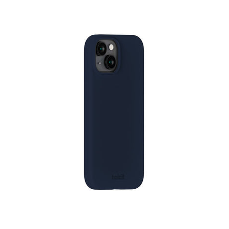Holdit iPhone 15 Soft Touch Silikone Case - Midnight Blue