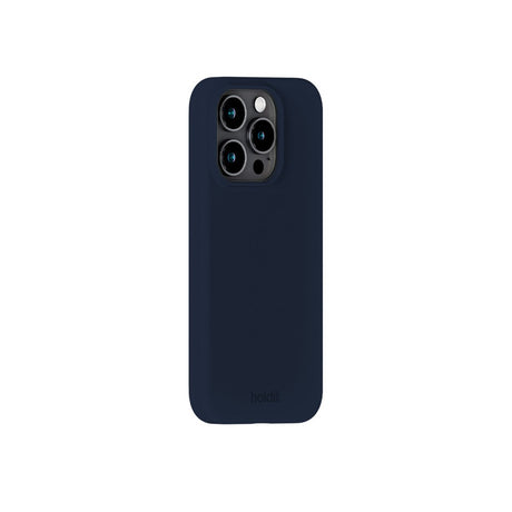 Holdit iPhone 15 Pro Soft Touch Silikone Case - Midnight Blue