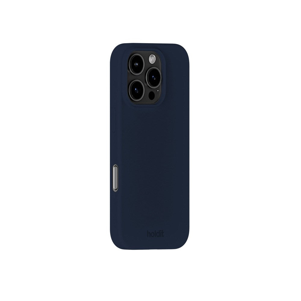 Holdit iPhone 16 Pro Soft Touch Silikone Case - Midnight Blue