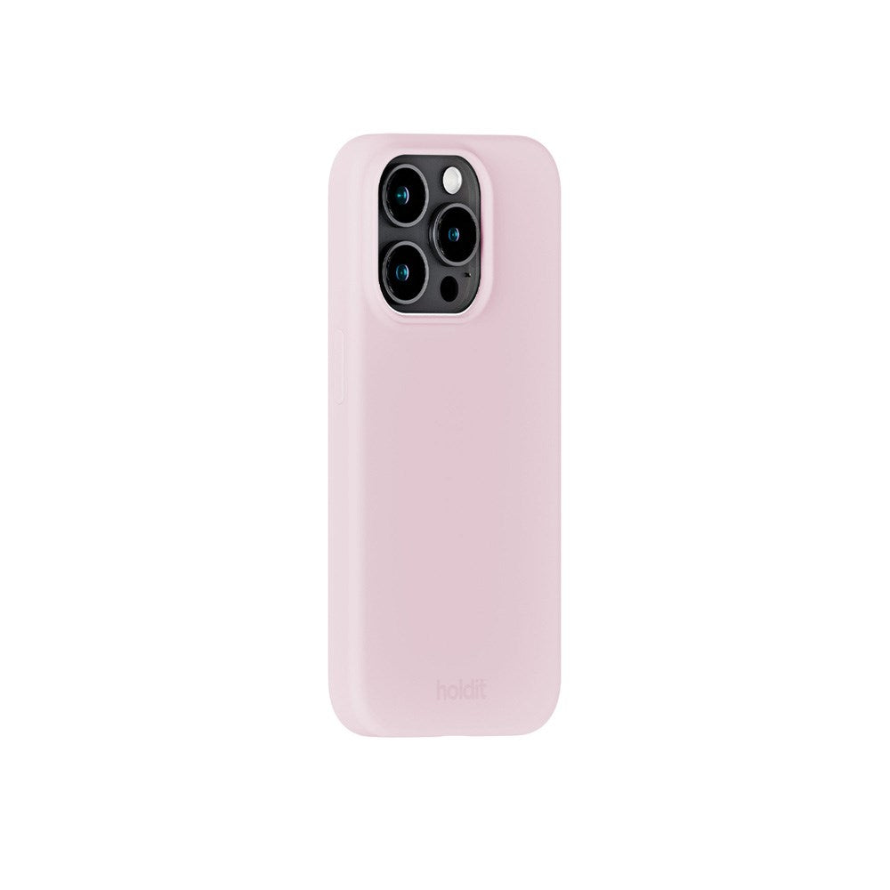 Holdit iPhone 15 Pro Soft Touch Silikone Case - Pale Pink