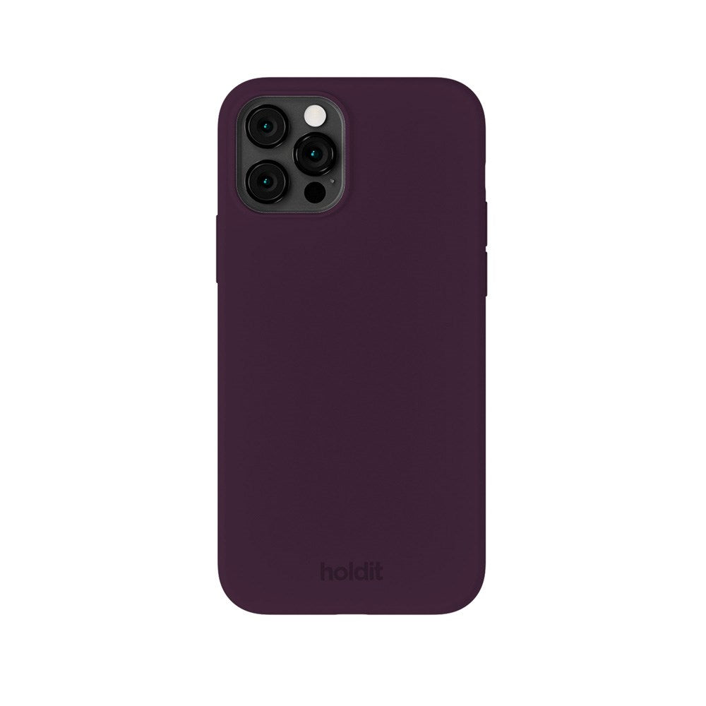 Holdit iPhone 12 / 12 Pro Soft Touch Silikone Case - Deep Plum