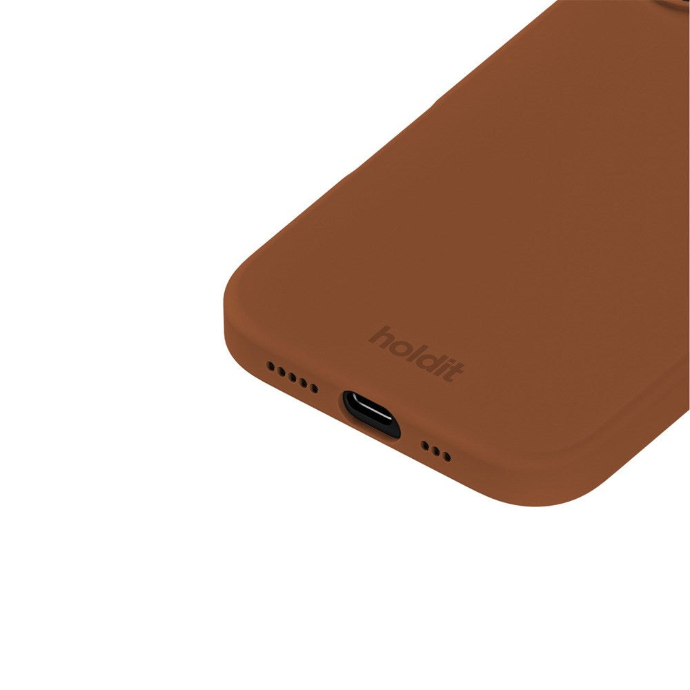 Holdit iPhone 16 Soft Touch Silikone Case - Almond Brown