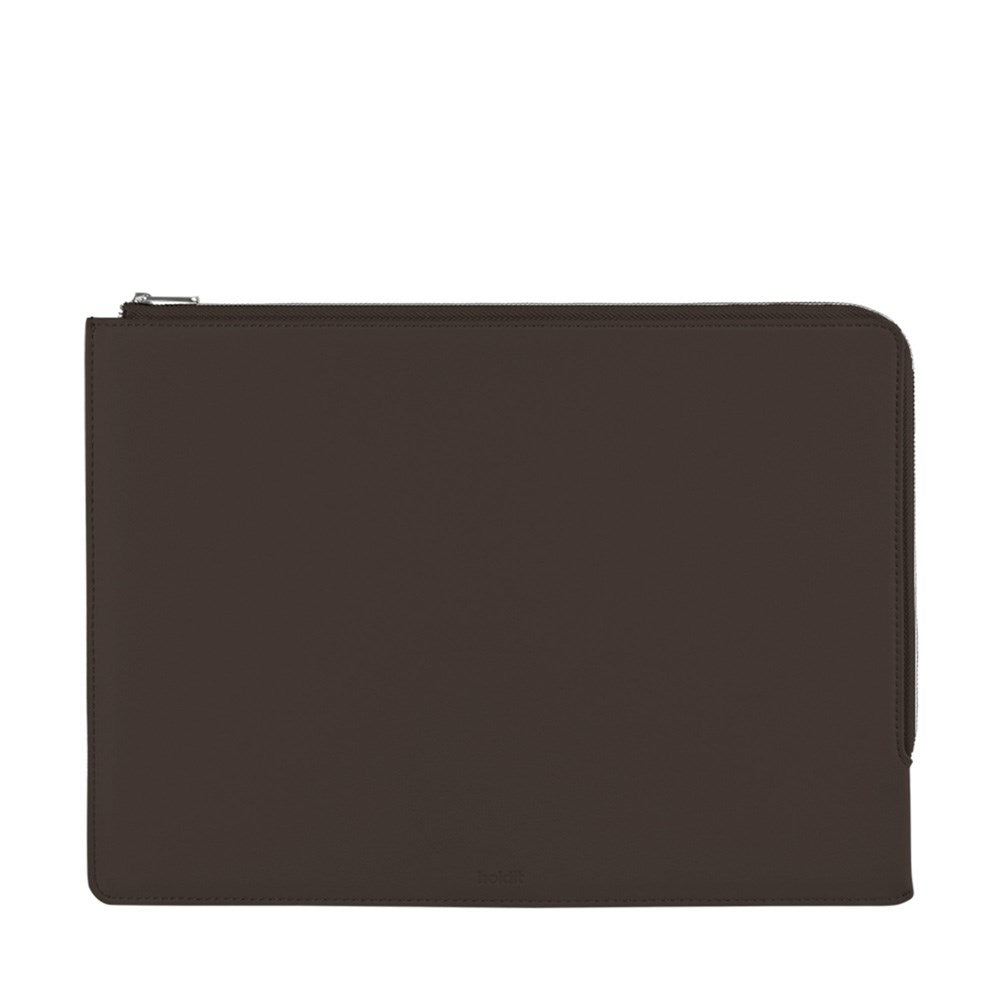 Holdit Faux Leather Sleeve for MacBook / Laptop 14" (34.2 x 24.2cm) - Chocolate