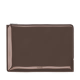 Holdit Patent Leather Sleeve for MacBook / Laptop 14" (34.2 x 24.2cm) - Chocolate