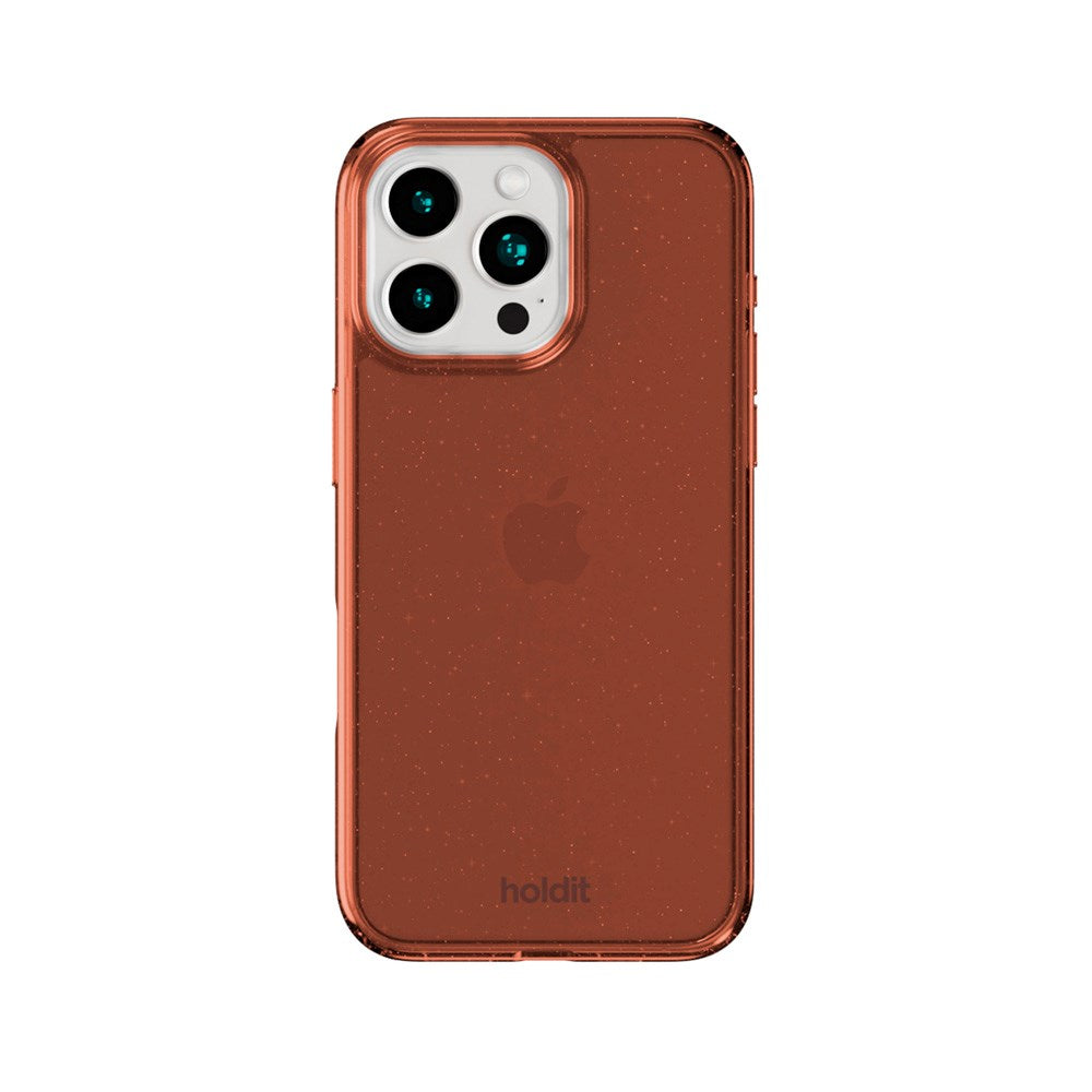 Holdit iPhone 16 Pro Glitter Case - Amber