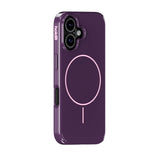Holdit iPhone 16 Mono Case - MagSafe Compatible - Deep Plum / Pink