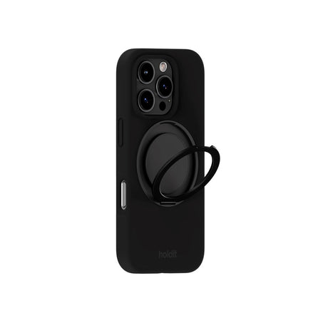 iPhone 16 Pro Holdit Silicone Stand Case - Black