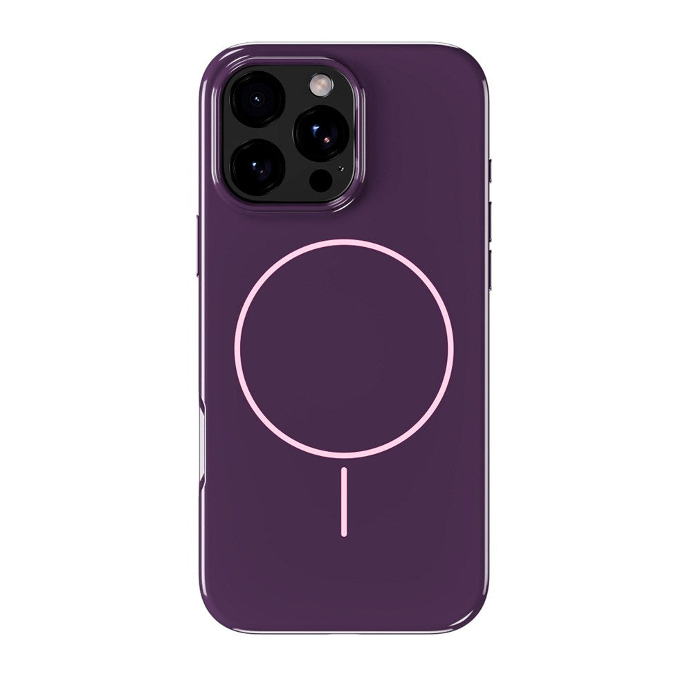 Holdit iPhone 16 Pro Max Mono Case - MagSafe Compatible - Deep Plum / Pink