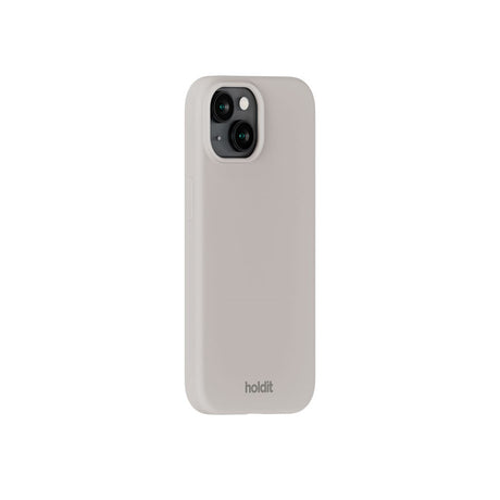 iPhone 15 Holdit Soft Touch Silicone Case - Wool Gray