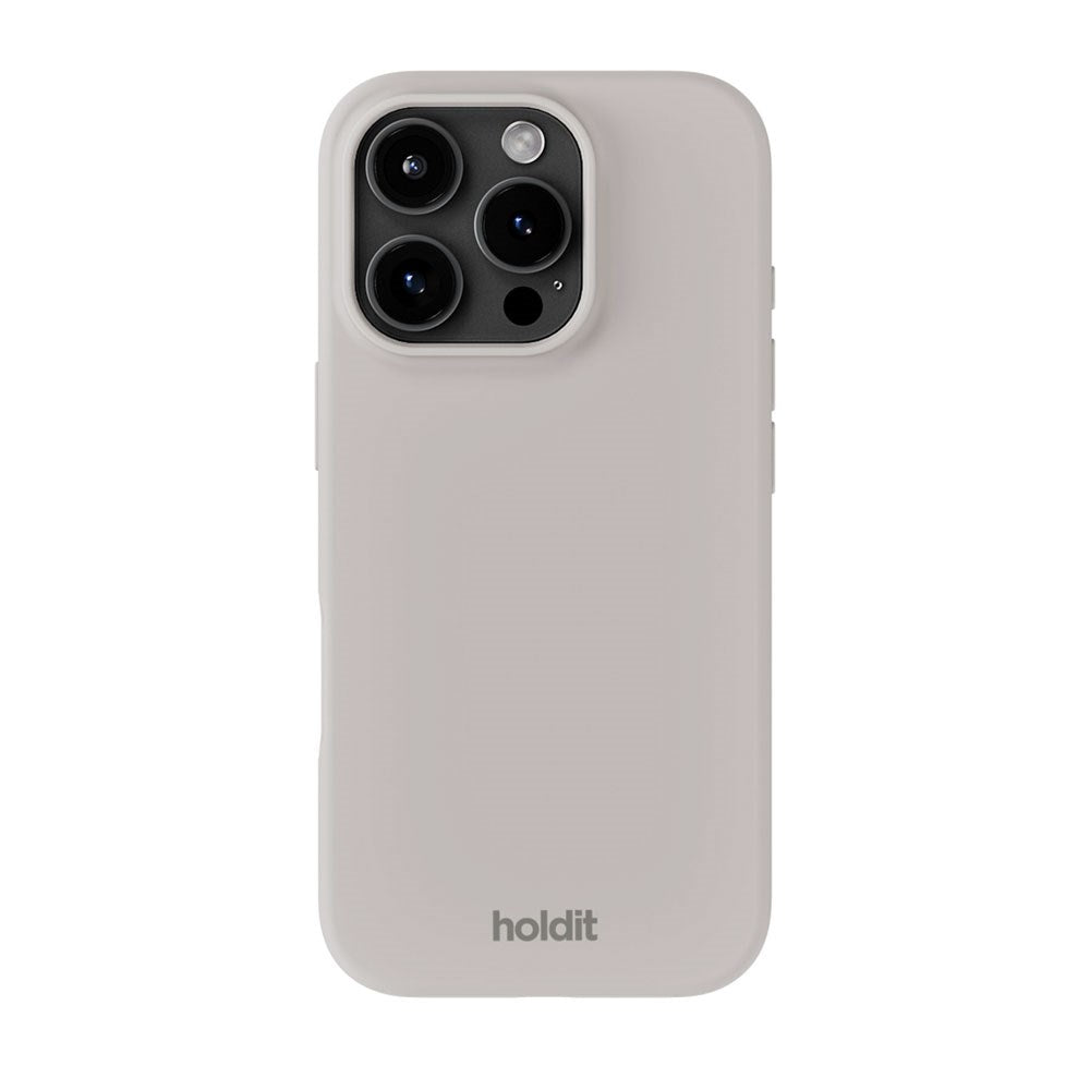 iPhone 16 Pro Max Holdit Soft Touch Silicone Case - Wool Gray