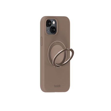 iPhone 17e / 16e / 15 Holdit Silicone Stand Case - Mocha Brown
