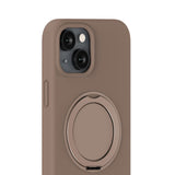 iPhone 16e / 15 Holdit Silicone Stand Case - Mocha Brown