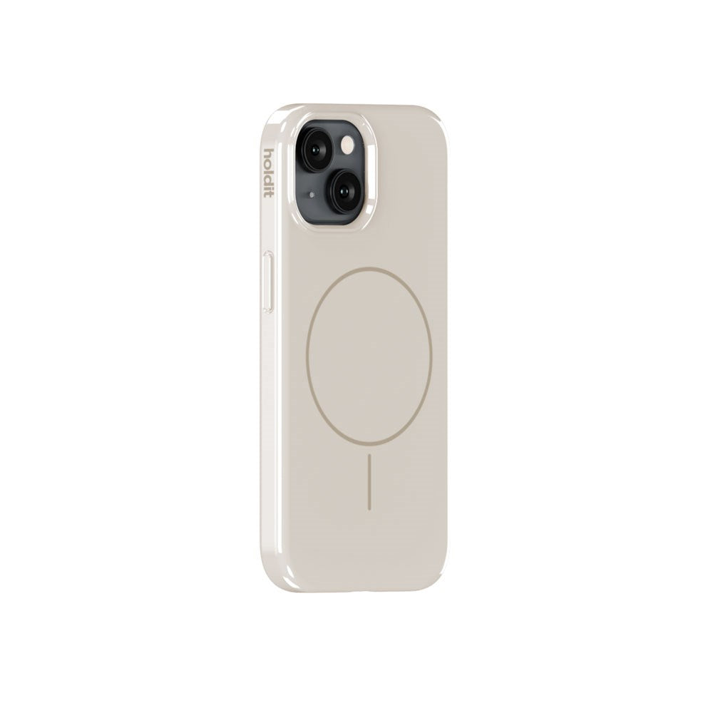 iPhone 16e / 15 / 14 / 13 Holdit Mono Case - MagSafe Compatible - Light Beige / Beige
