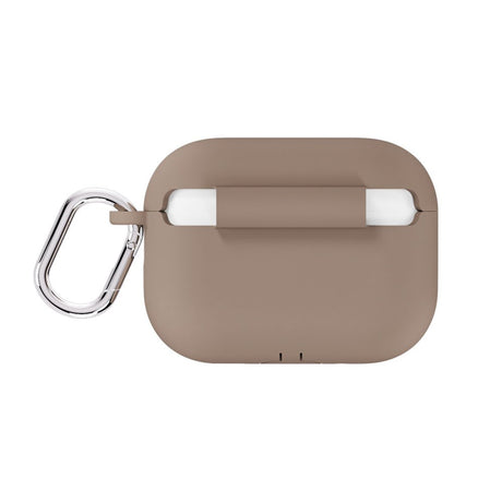 Apple AirPods Pro (3rd Gen.) Holdit Silicone Case with Carabiner - Mocha Brown