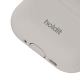 Apple AirPods Pro (3rd Gen.) Holdit Silicone Case with Carabiner - Wool Gray
