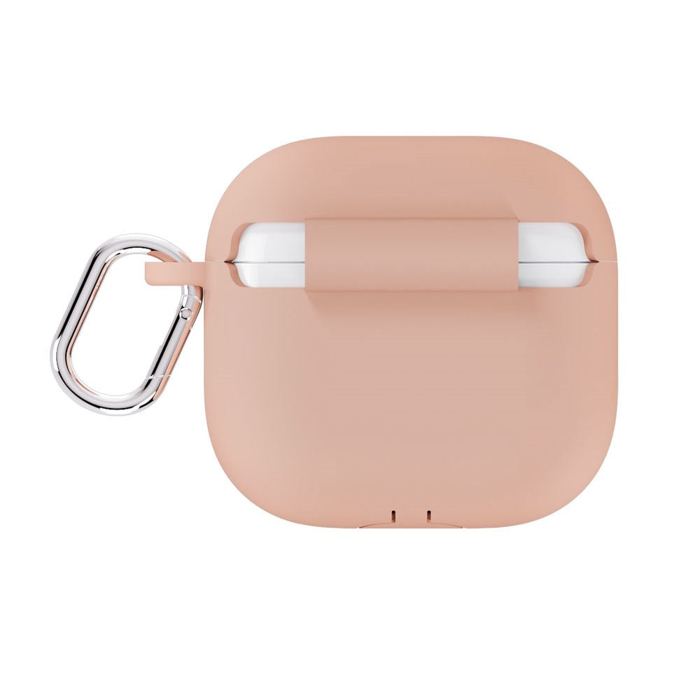 Apple AirPods (4th Gen.) Holdit Silicone Case with Carabiner - Bare Pink