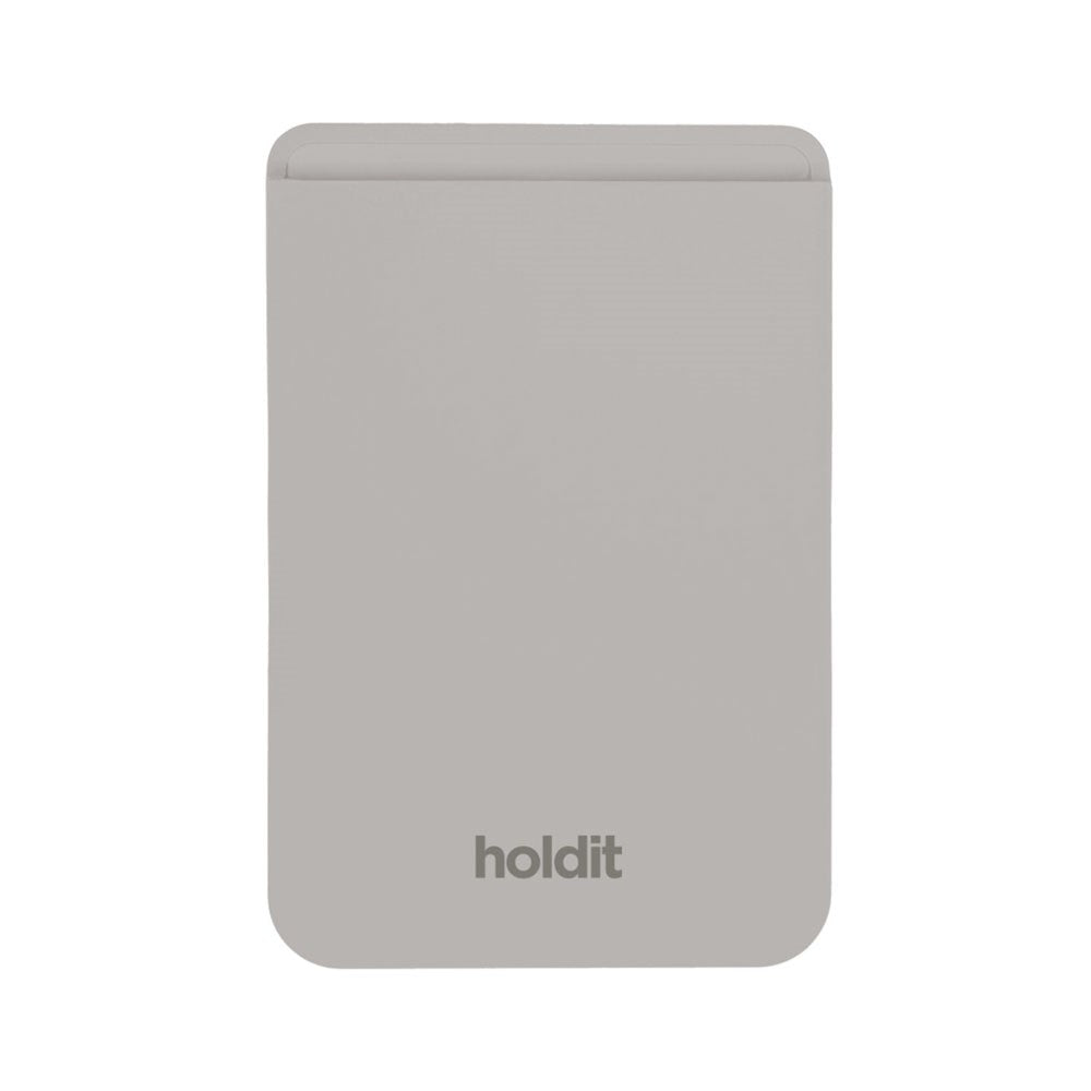 Holdit MagSafe Silicone Card Holder - Wool Gray