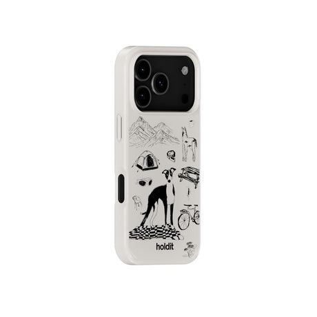 iPhone 17 Pro Holdit Graphic Print Case - Wool Gray