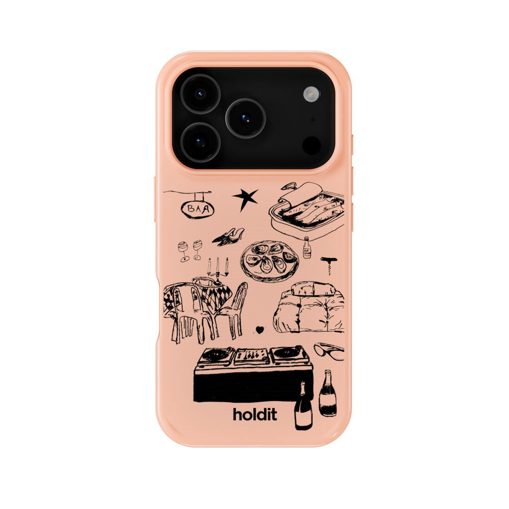 iPhone 18 Pro Max / 17 Pro Max Holdit Graphic Print Case - Bare Pink