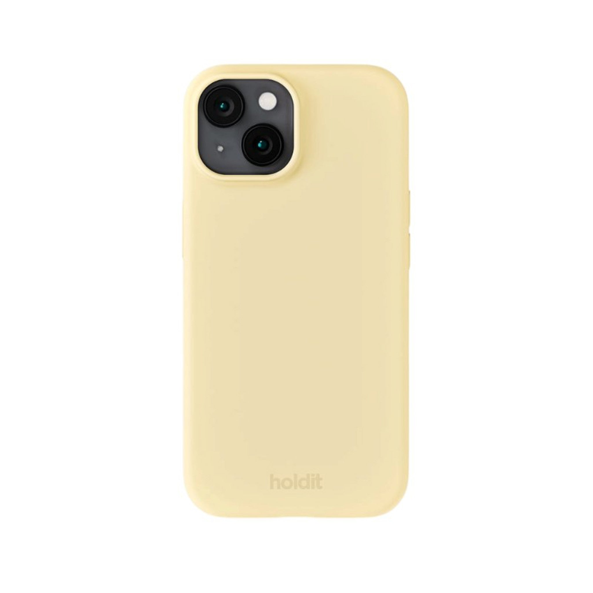 iPhone 15 Holdit Soft Touch Silicone Case - Butter Yellow