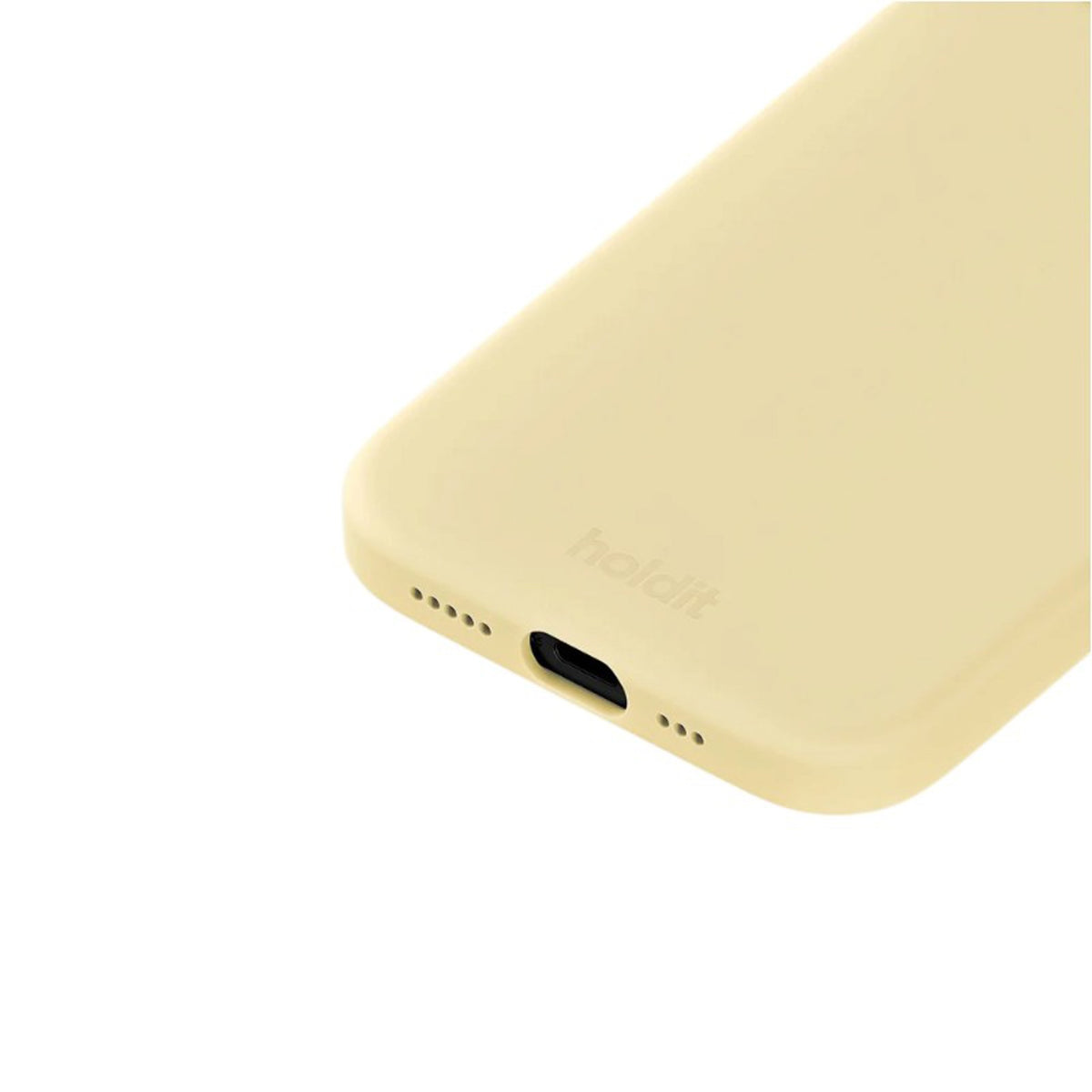 iPhone 15 Holdit Soft Touch Silicone Case - Butter Yellow