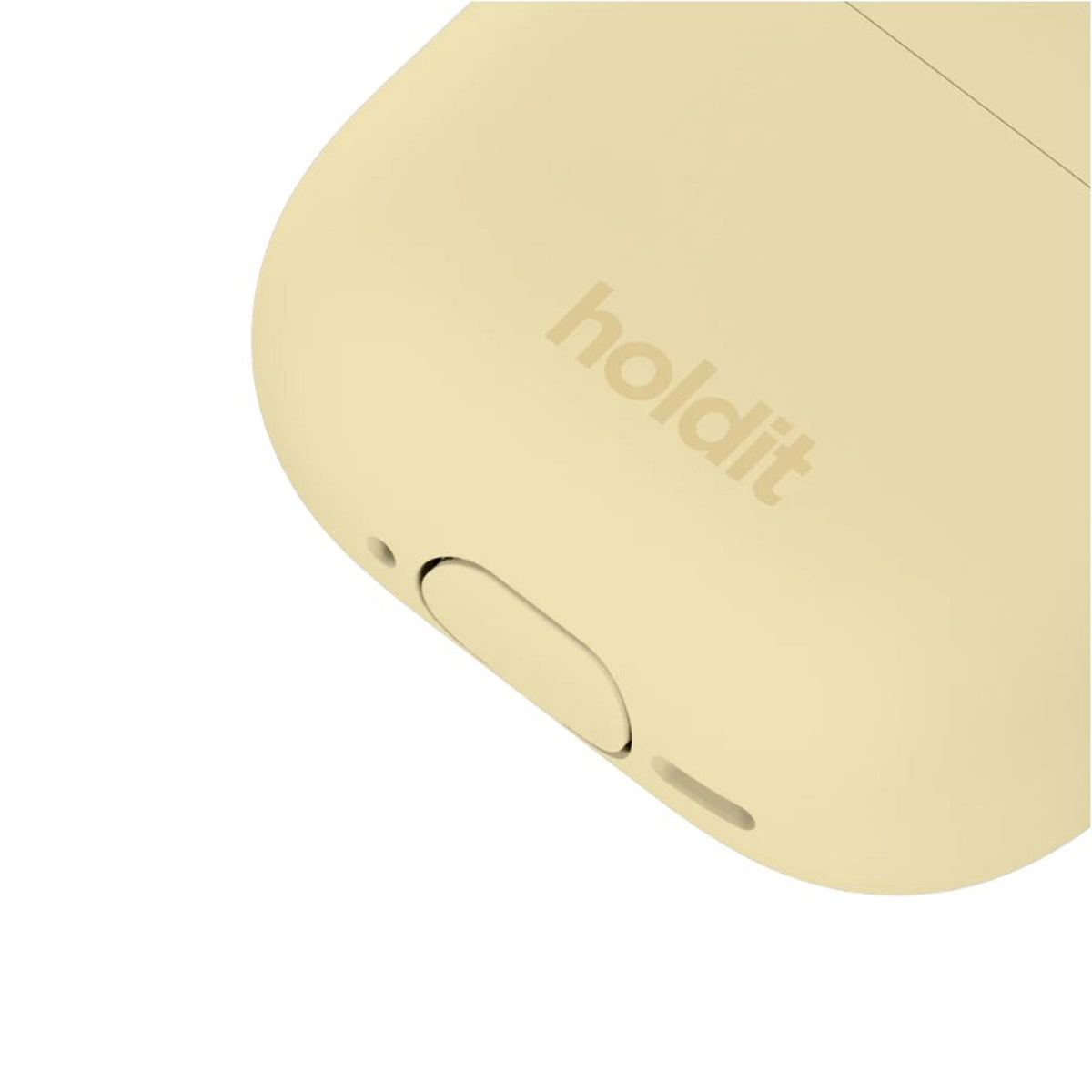 Apple AirPods (5. & 4. Gen.) Holdit Silicone Case with Carabiner - Butter Yellow