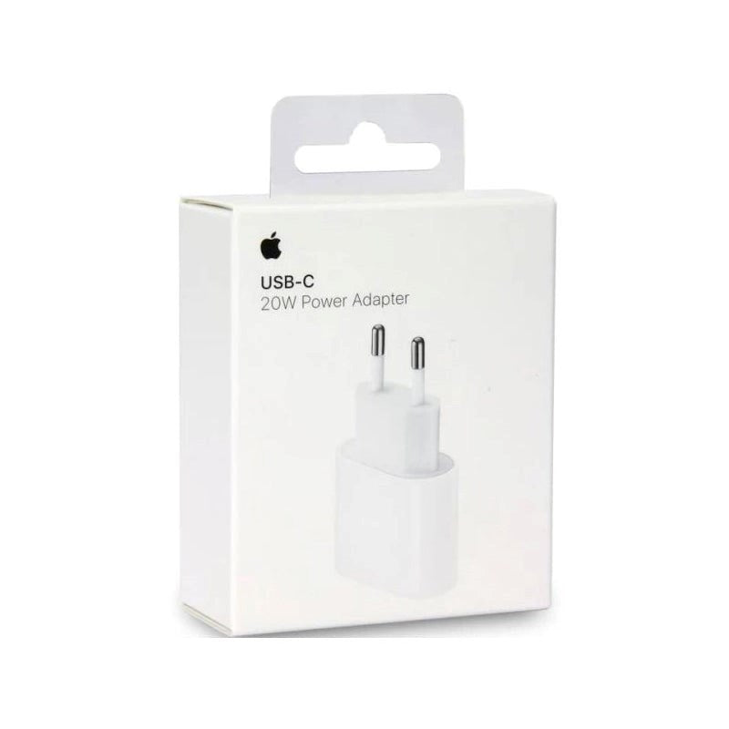 Original Apple PD (Power Delivery) 20W Wall Charger w. USB-C - White (MHJE3ZM/A) (DEMO)