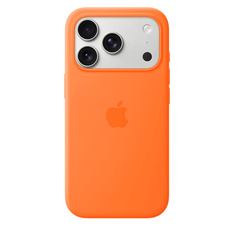 Original Apple iPhone 17 Pro Silicone Case - MagSafe Compatible - Orange (MGFE4ZM/A)
