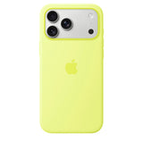 Original Apple iPhone 17 Pro Max Silicone Case - MagSafe Compatible - Neon Yellow (MGFM4ZM/A)