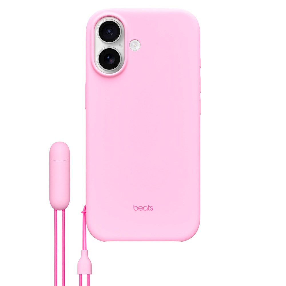 Beats iPhone 17 Case with Strap - MagSafe Compatible - Pebble Pink