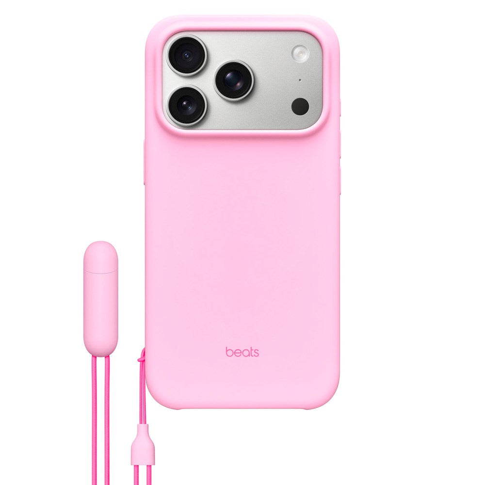 Beats iPhone 17 Pro Case with Strap - MagSafe Compatible - Pebble Pink