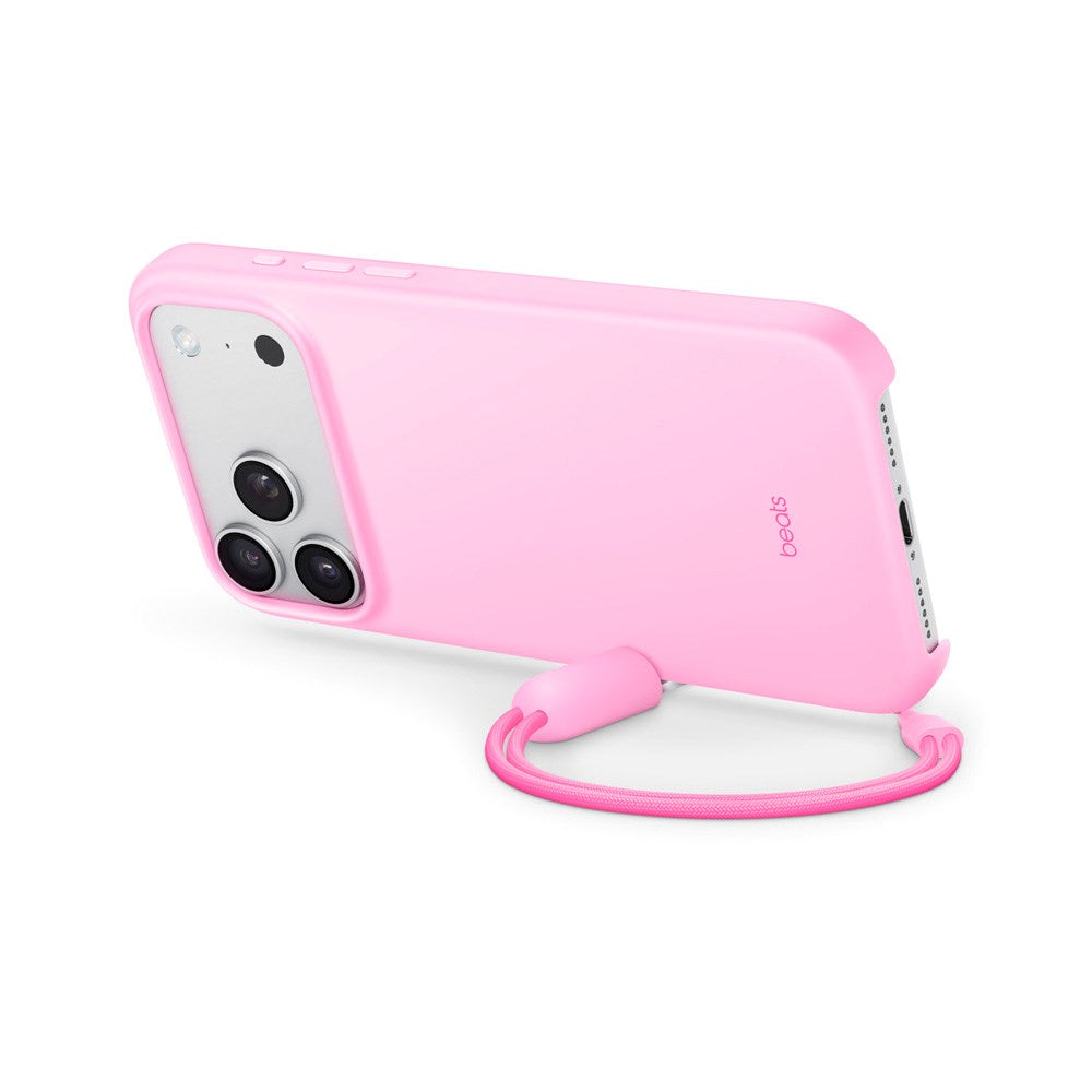 Beats iPhone 17 Pro Max Case with Strap - MagSafe Compatible - Pebble Pink