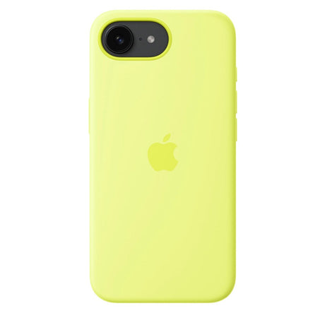 Original Apple iPhone 16e Silicone Case - Neon Yellow (MGYW4ZM/A)