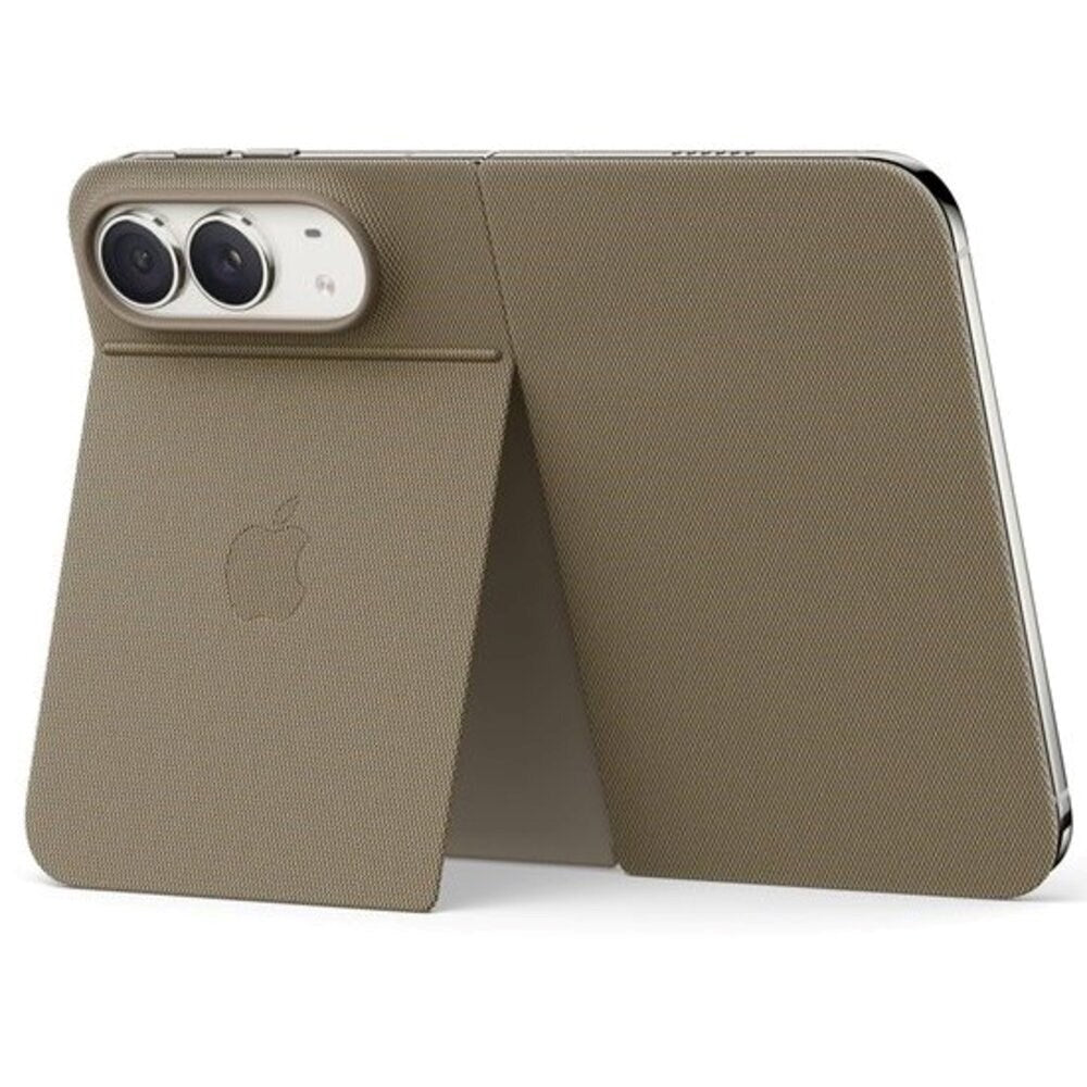iPhone Duo Original Apple Folio Case w. Kickstand - MagSafe Compatible - Taupe (MKR64ZM/A)