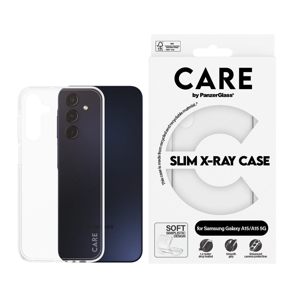 CARE by PanzerGlass Samsung Galaxy A15 / A15 (5G) FASHION X-Ray Soft Basic Case - Transparent