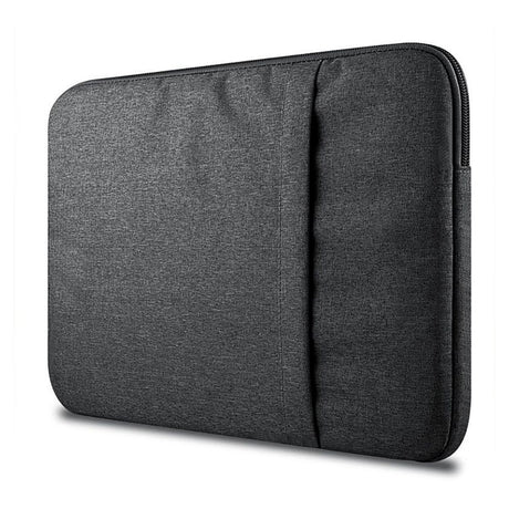 Tech-Protect Fabric Laptop Sleeve 15-16" w. Extra Pocket (36 x 27 cm) - Dark Grey