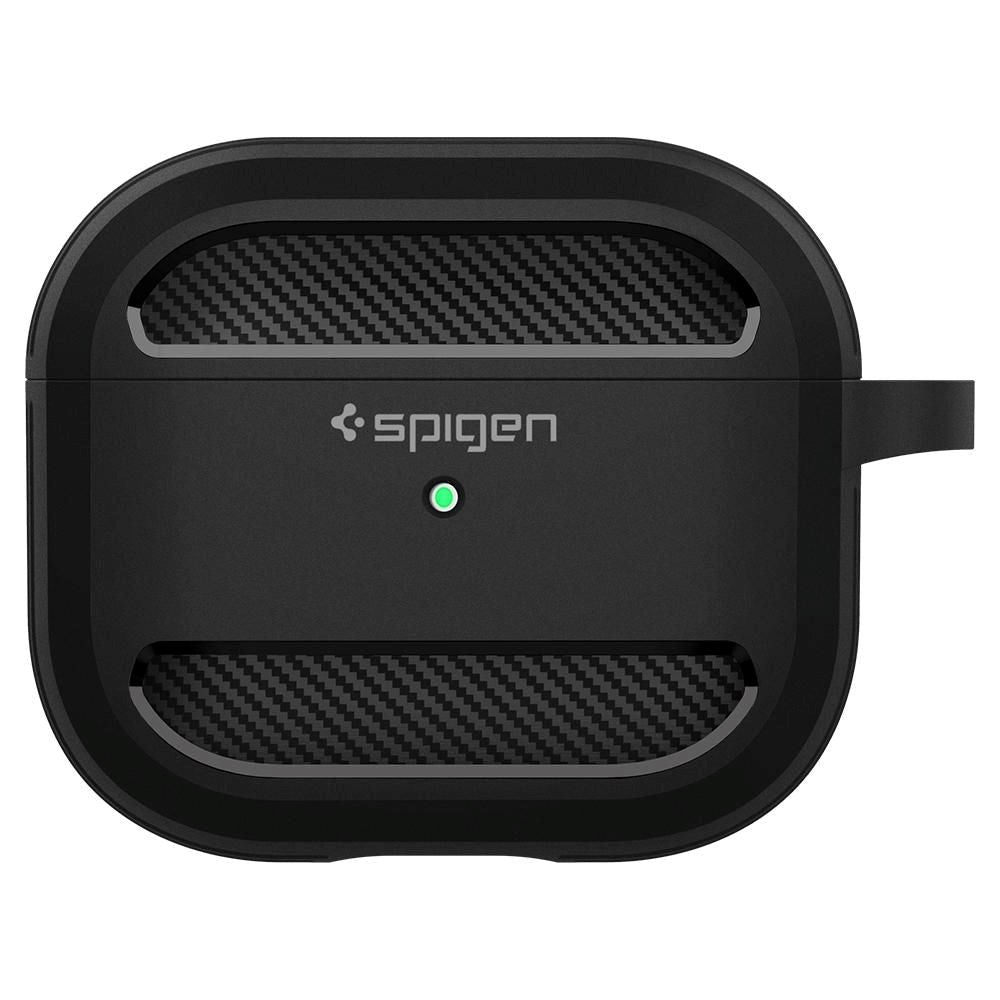 Spigen Rugged Armor Apple Airpods (3rd gen.) Case w. Carabiner - Black