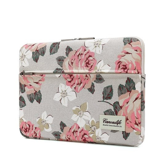 Canvaslife Flower Sleeve For MacBook 13" / PC 13" (35 x 25 cm) - Light