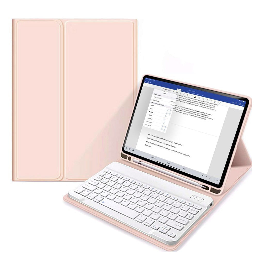 iPad 10.9" (2024/2022) Tech-Protect Keyboard Case With Pencil Holder - English Layout - Pink