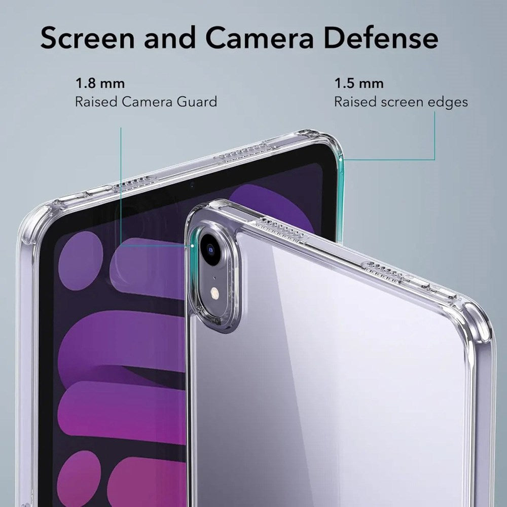 iPad Mini (2024 / 2021) ESR Hybrid Case with Kickstand - Transparent / Grey