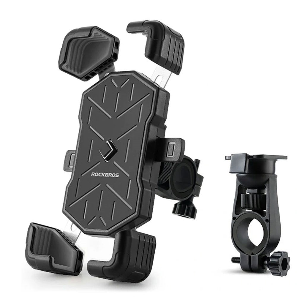 Rockbros Handlebar Clamp Bike Phone Holder - Black