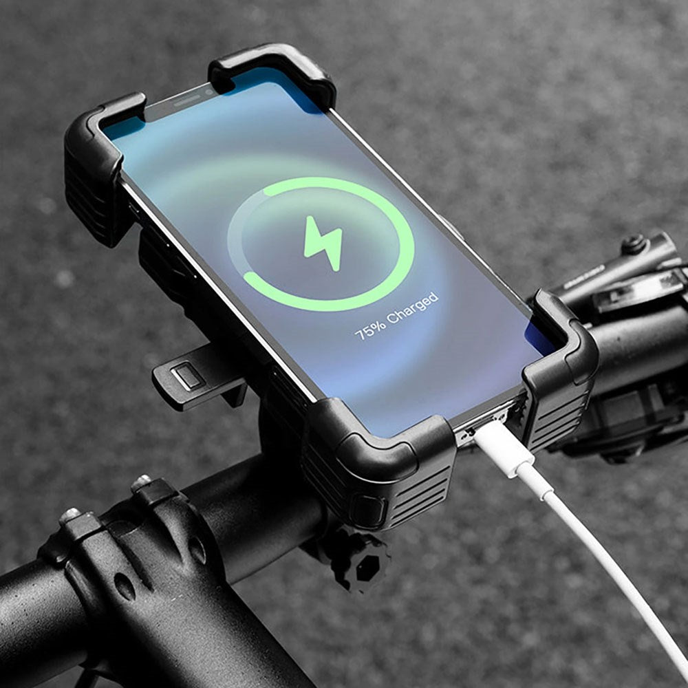 Rockbros Handlebar Clamp Bike Phone Holder - Black